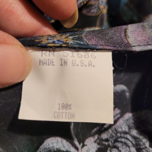 Vtg 80's Womens Dress Set Strapless Smocked Sweetheart Faux Wrap Floral Blk XS - Picture 4 of 13